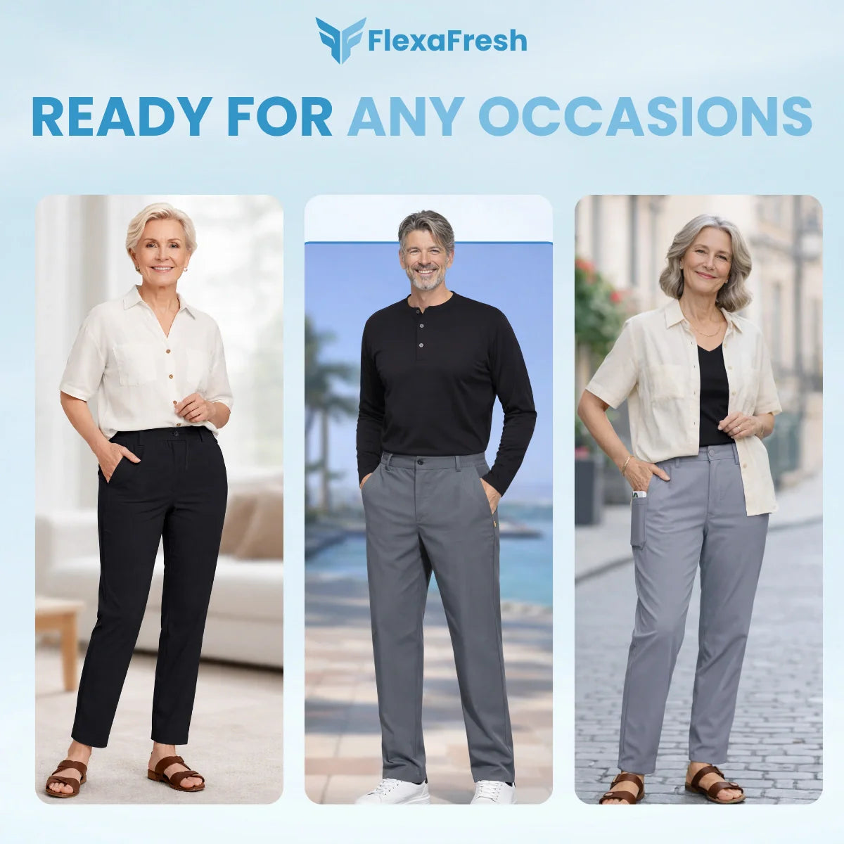 🔥2026 Hot Sale 55% OFF✨Unisex Ultra-thin Loose Casual Pants|🌴Cool-to-the-touch material+Contains spandex for greater elasticity