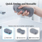 【Set of 4】Dual-Sided Exfoliating Bath Sponge