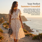 Women Casual Floral Printed Midi Dress