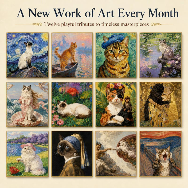 AD 2027 Funny animals Wall Calendar【Buy More Save More】