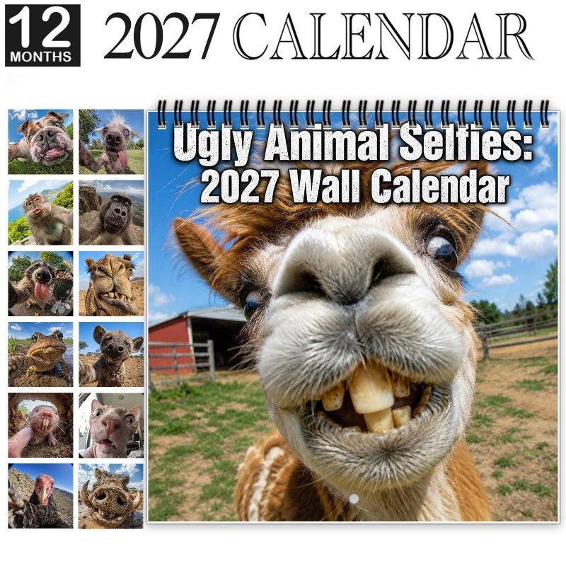 AD 2027 Funny animals Wall Calendar【Buy More Save More】