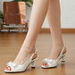 👡 Women's elegant shoes • Open-toe, ankle-strap, medium heel ✨