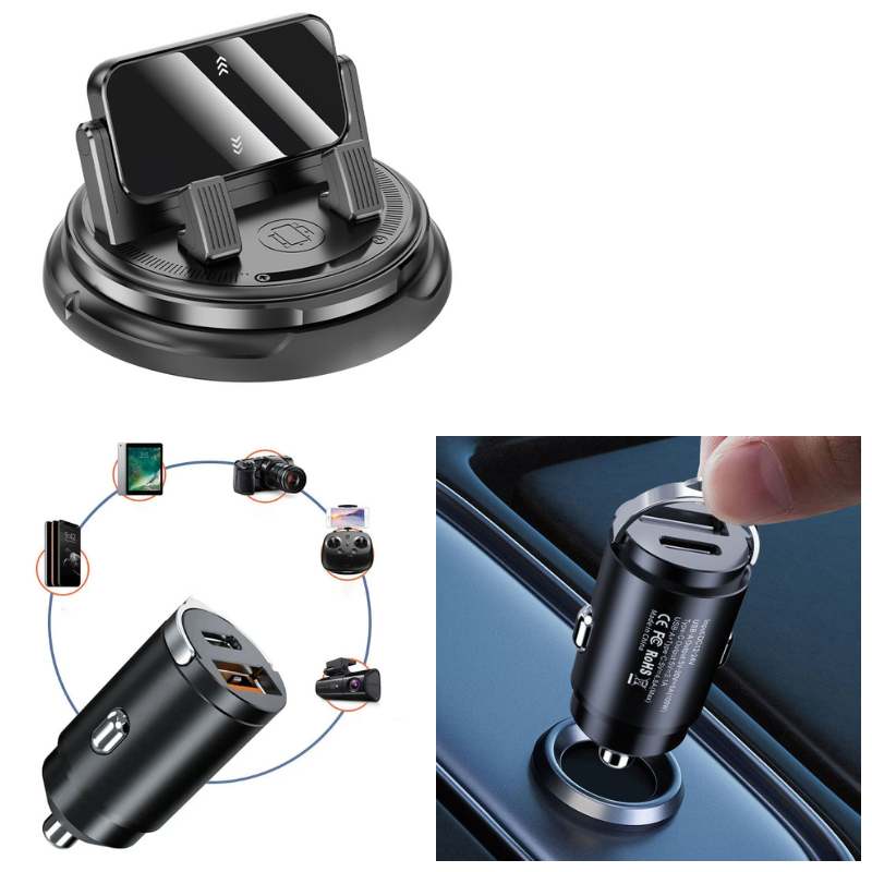 📱  2-in-1 car phone holder + parking number plate – 360° rotation, fits heavy-duty cases. 50K+ sold! 🚗✨