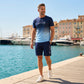 🏖️Summer Cool Deal:😎Men's Gradient Color T-Shirt & Shorts Set