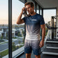 🏖️Summer Cool Deal:😎Men's Gradient Color T-Shirt & Shorts Set