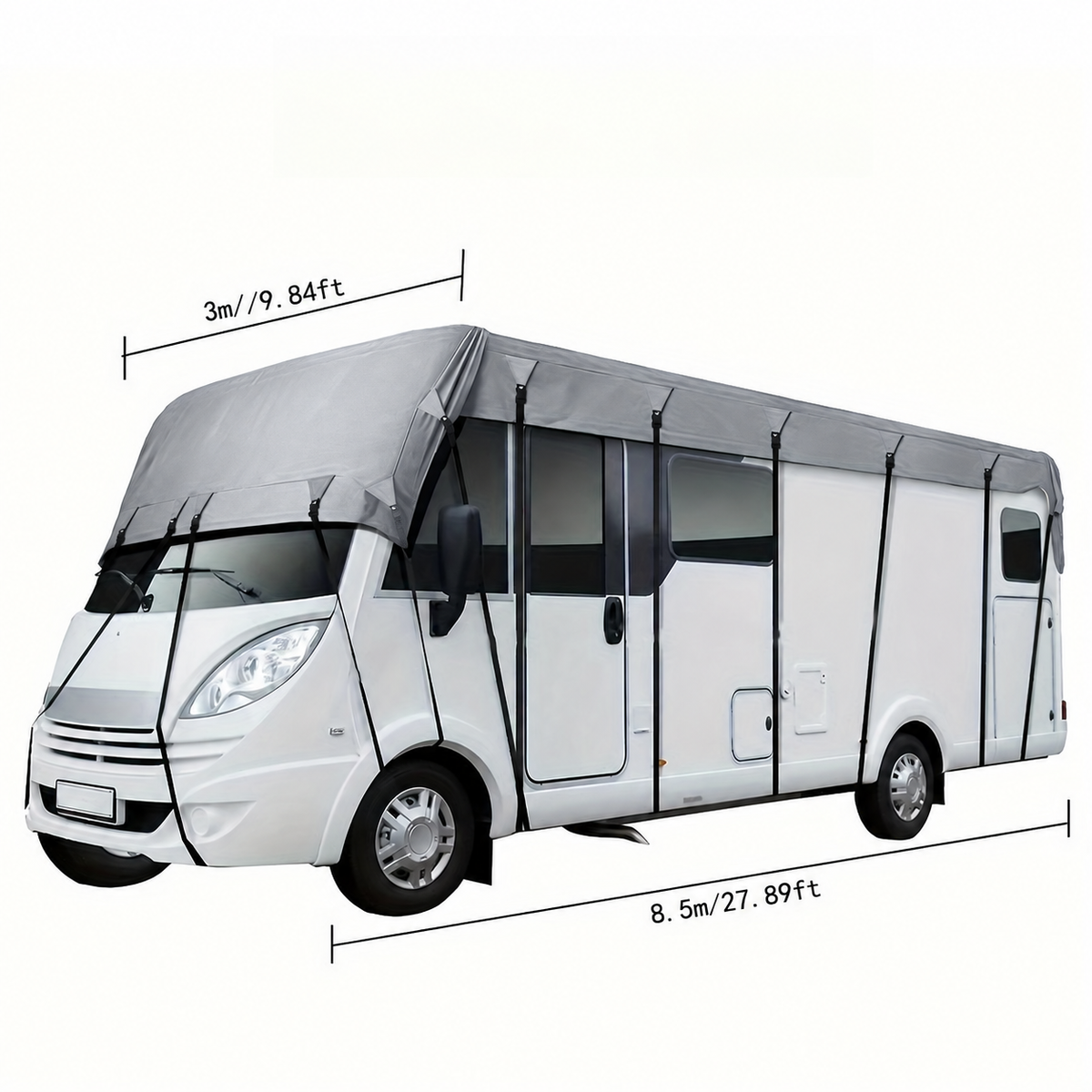 🚐Caravan & Motorhome Roof Cover – 210D Oxford with Secure Adjustable Straps