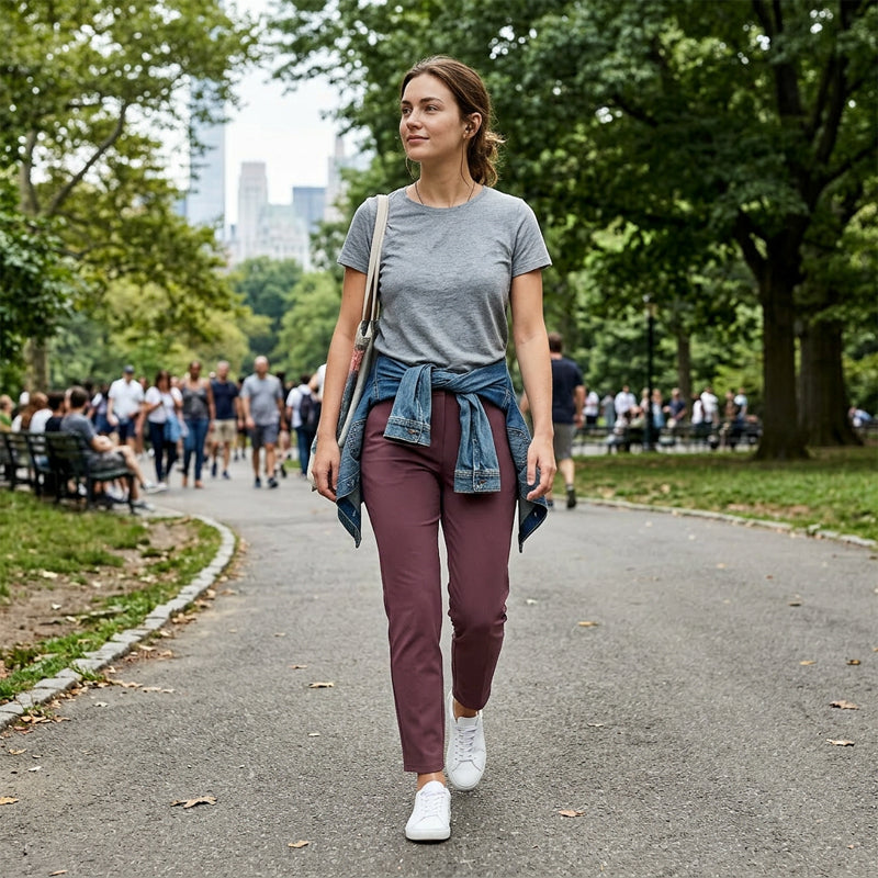 🔥⏳LIMITED OFFER 54%OFF🌞Women’s High-Waisted Zip-Pocket Trousers 👖 – 4-Way Stretch, Tummy Control, Breathable Quick-Dry, 6 Colours, S-3XL