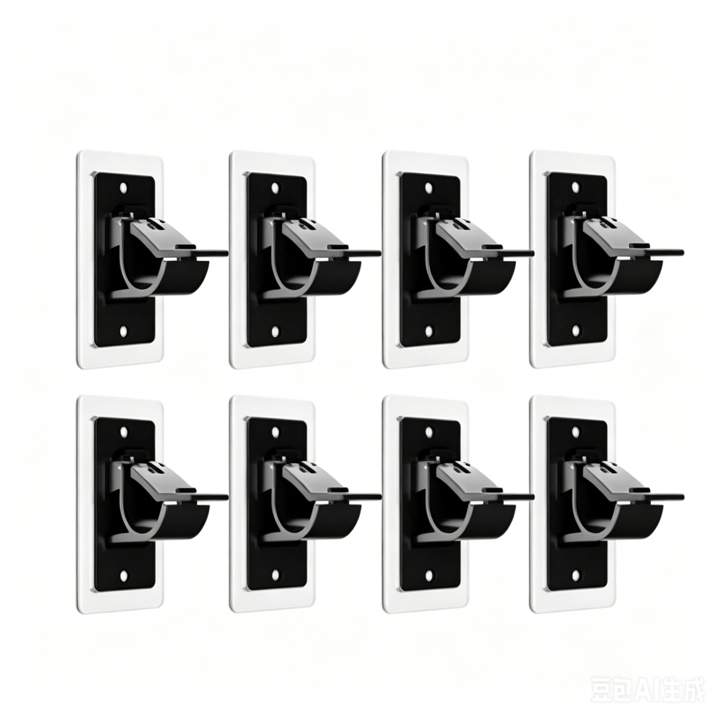Heavy-Duty Self-Adhesive Rod Support Brackets