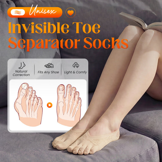 🎉BUY 2 GET 1 FREE（3pcs）✨Orthopedic Invisible Toe Socks|Summer Five-Toe Shallow Socks🌸