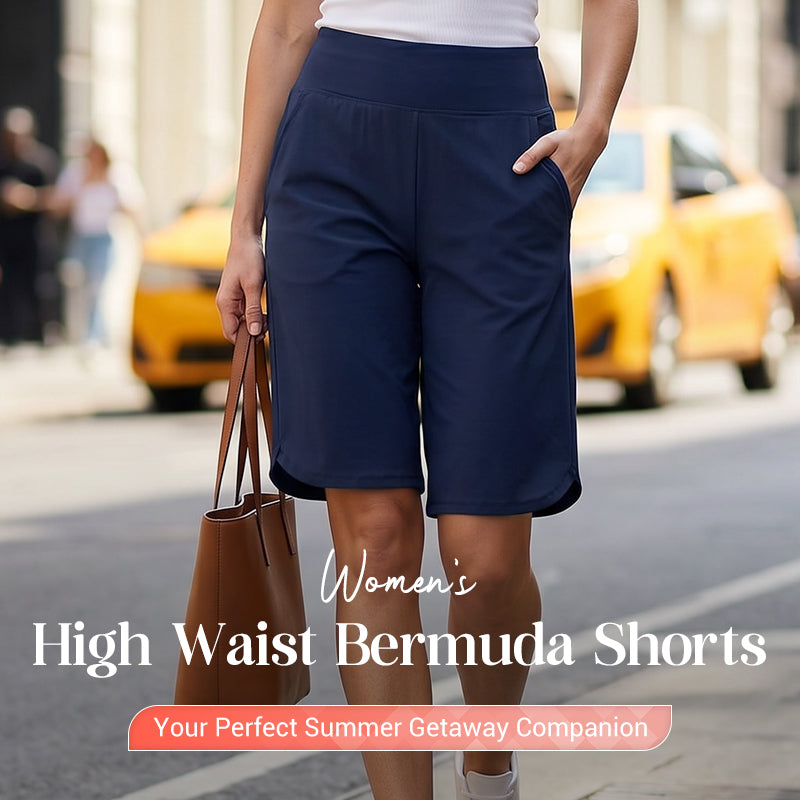 ⏰Last Day Sale 47% OFF🔥Women's High-Waist Yoga Shorts with Pockets