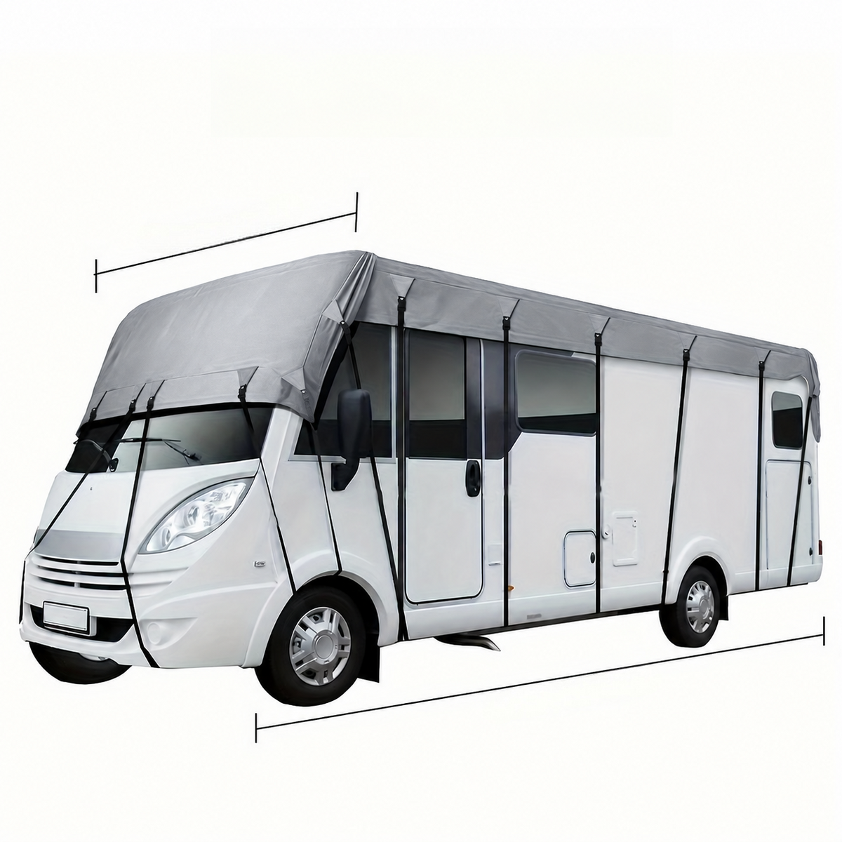 🚐Caravan & Motorhome Roof Cover – 210D Oxford with Secure Adjustable Straps