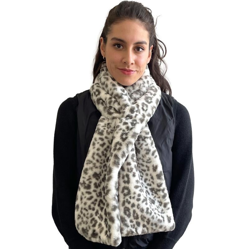 🎅Christmas Special Deals ⚡50K+ SOLD!🧣Ultra-Soft Faux Fur Pull-Through Scarf with Secret Zipper Pocket🌟
