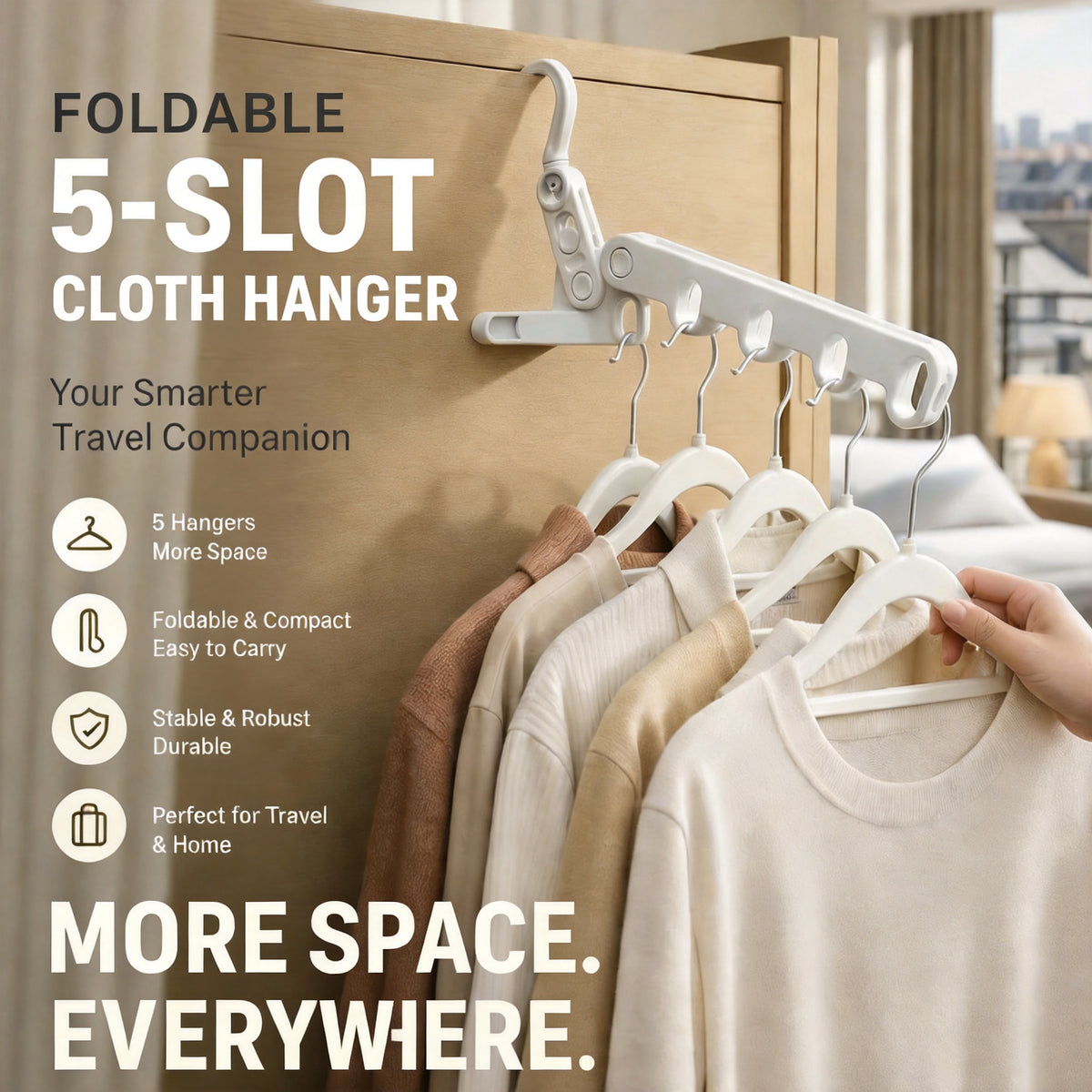 Portable Foldable Clothes Hanger