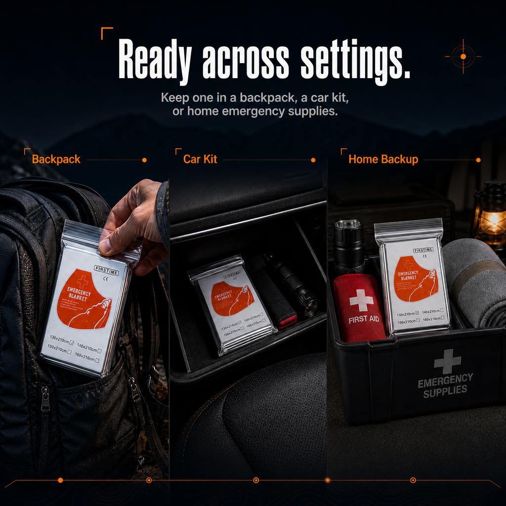 Emergency Survival Blanket – Waterproof, Windproof & Compact for Camping and Outdoor Use