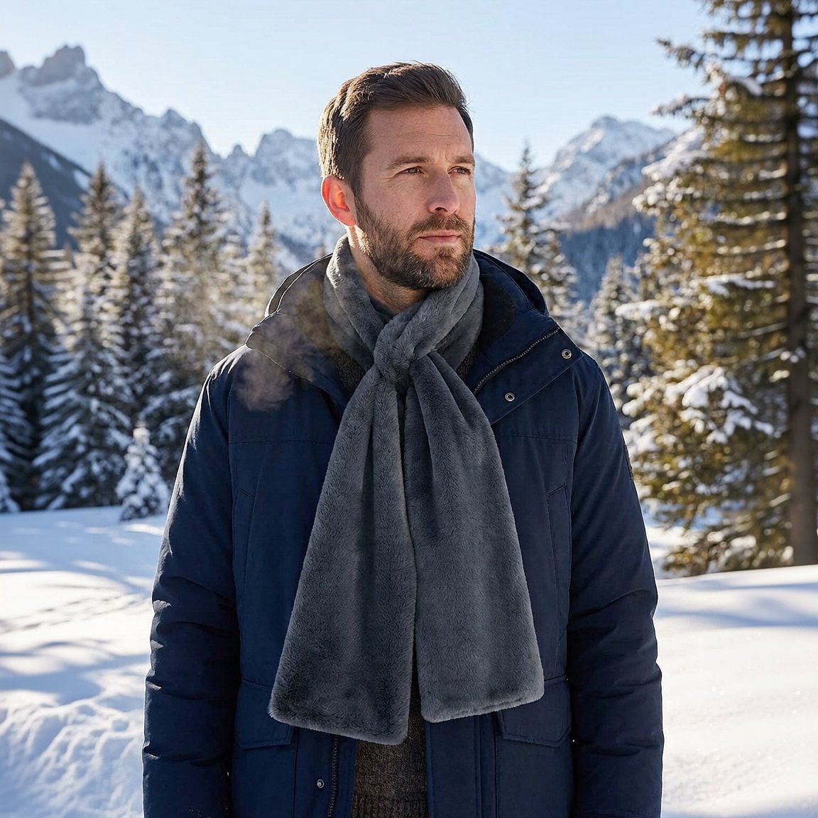 🎅Christmas Special Deals ⚡50K+ SOLD!🧣Ultra-Soft Faux Fur Pull-Through Scarf with Secret Zipper Pocket🌟