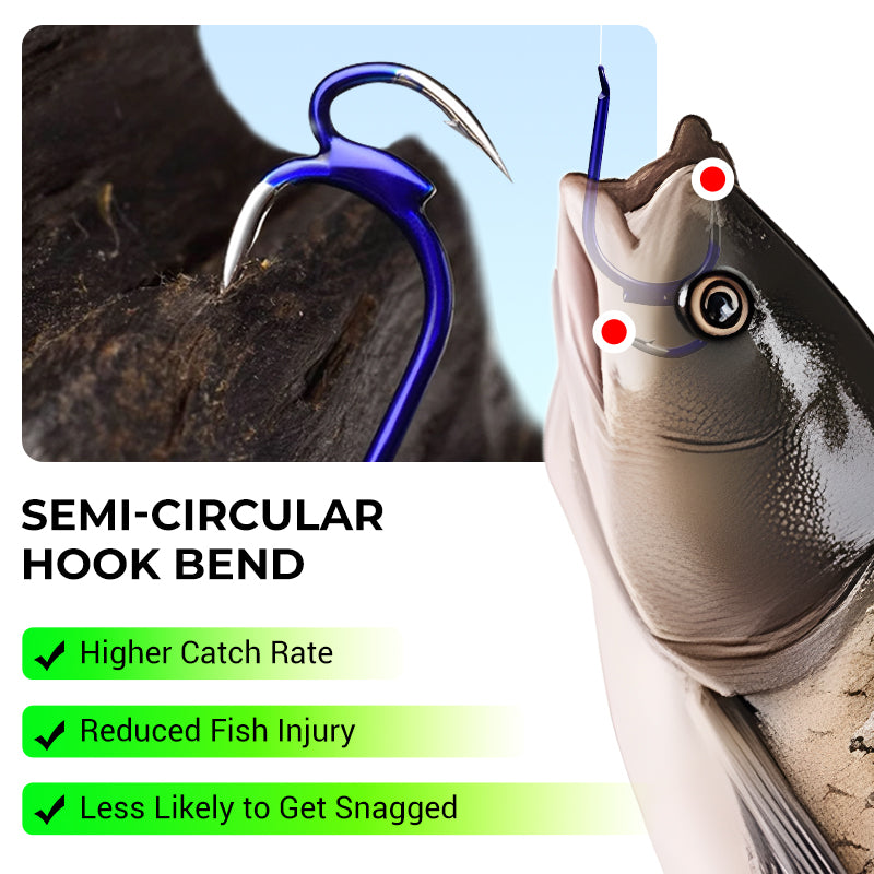 🎣 Double Fishing Hooks | Sizes #3–#12