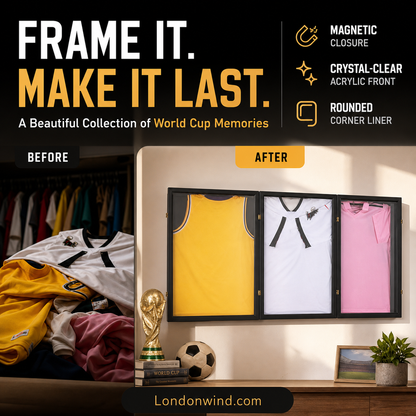 🔥2026 New Arrivals: 45% Off for a Limited Time!🔥Wooden Jersey Display Frame with Magnetic Door