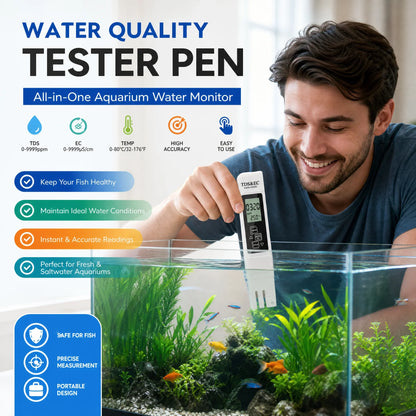 💧📊 Digital TDS Meter – Large LCD Screen, 3-Second Quick Measurement, Ready to Use Instantly