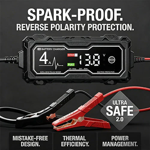 🔥 50% OFF 💥 Boost X GBX155 4A Car Battery Charger — For 10.0L Gasoline & 8.0L Diesel Engines
