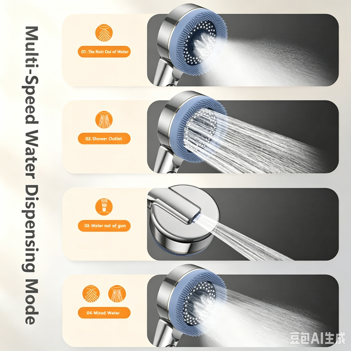 Ultra High Pressure Handheld Shower