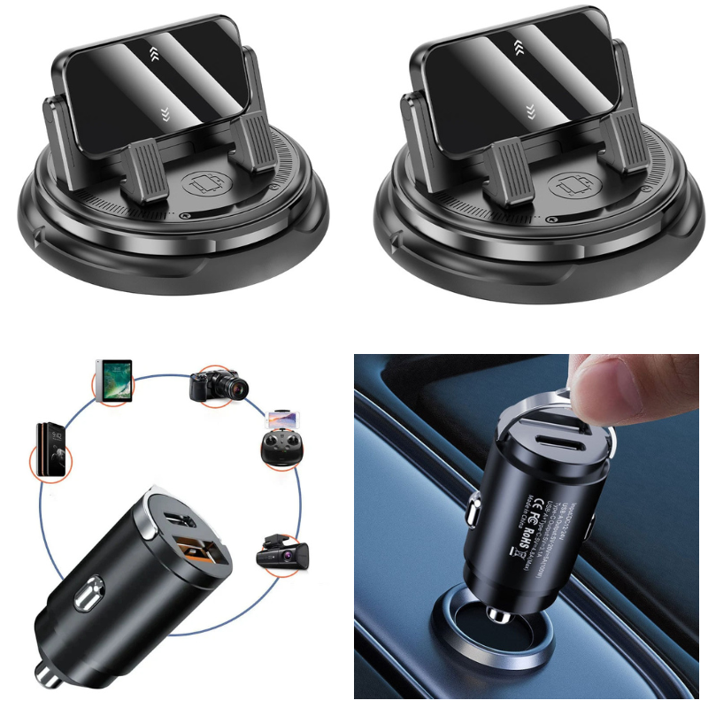 📱  2-in-1 car phone holder + parking number plate – 360° rotation, fits heavy-duty cases. 50K+ sold! 🚗✨