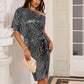 ✨ 50% OFF NOW! 💜 Women's One Shoulder Sequin Dress - Sparkling Glamour with Bodycon Fit for Party & Club Nights 🌟🪩