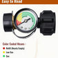 ✨️Universal Propane Tank Gauge for 5-40 Pound LP Tanks | Gas Level Indicator for Grill, Heater, RV Camper, QCC1/Type 1 Connection