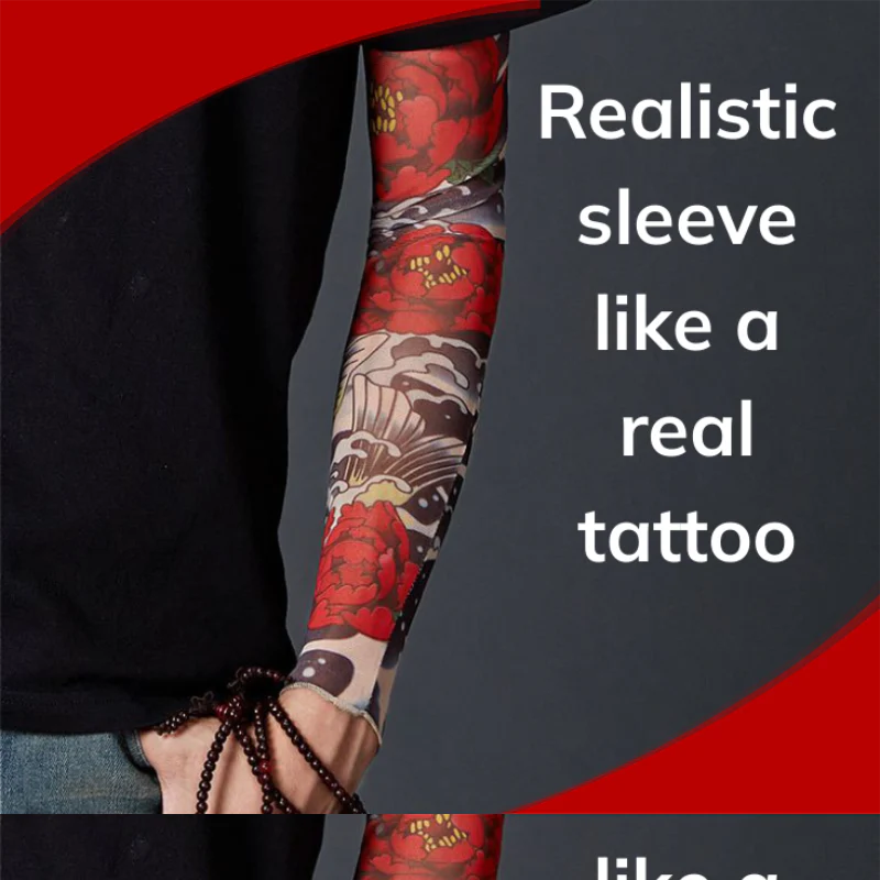 ✨2026 Brand New Design：Ukiyo-e style😎Stretchy Tattoo-Print Sleeve