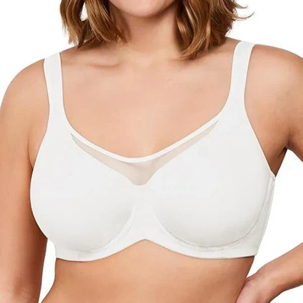🏆 Last Day Special Price £7.99!💐Women's Elegant Sheer Full Coverage Plus Size Bra