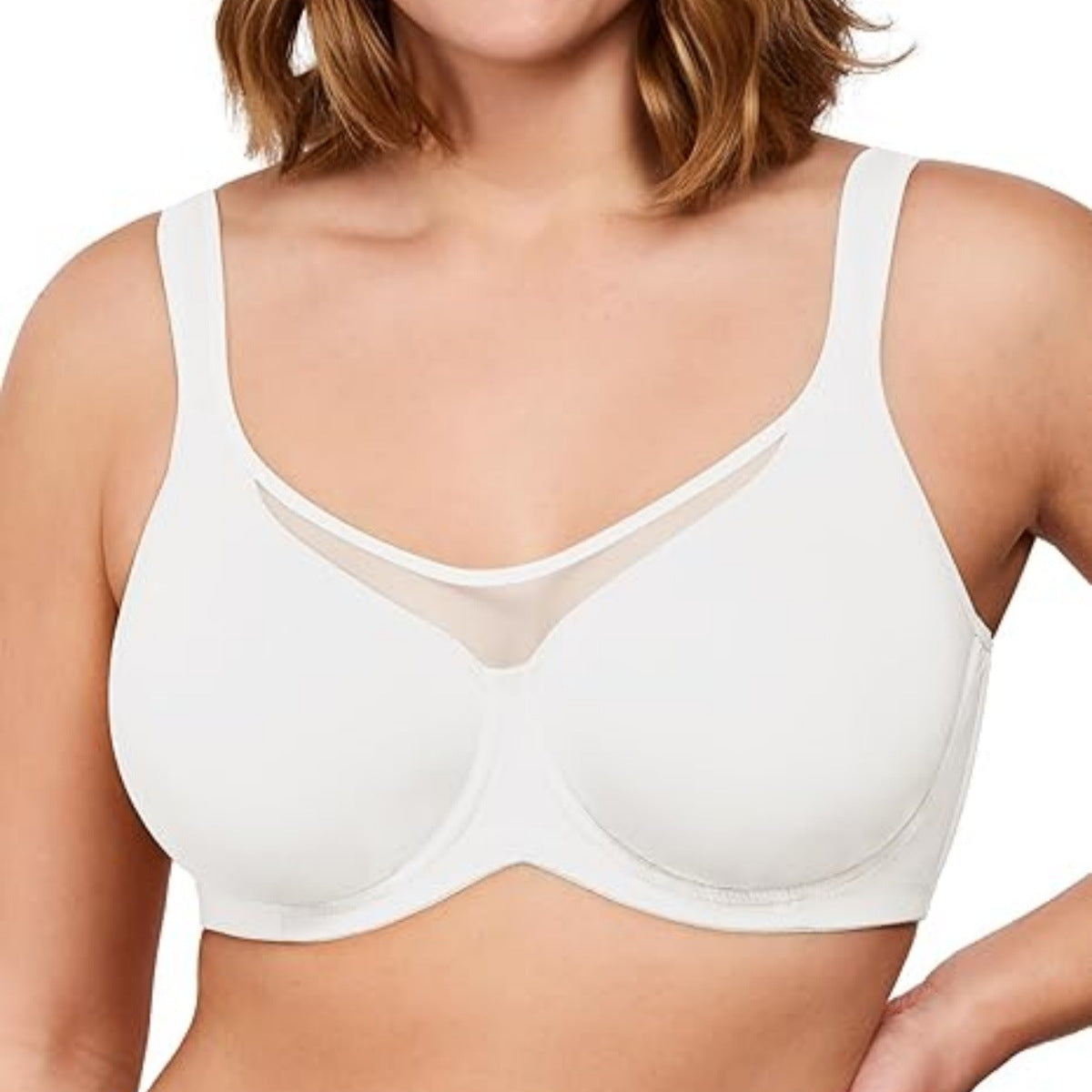 ⏳Last Day Special Price £7.49💐Women's Elegant Sheer Full Coverage Non-padded Plus Size Bra