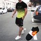 🏖️Summer Cool Deal:😎Men's Gradient Color T-Shirt & Shorts Set