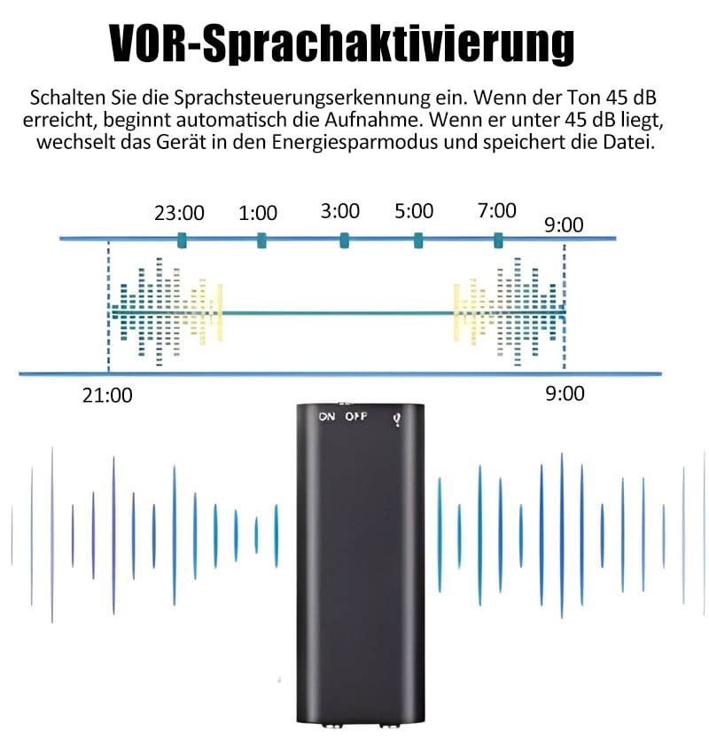 🎙️  Mini Voice Recorder – 15-Hr Battery for Lectures & Meetings