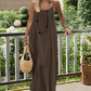 🏖️Last day sale 48% OFF💕Women's Casual Backless Spaghetti Strap Maxi Dress