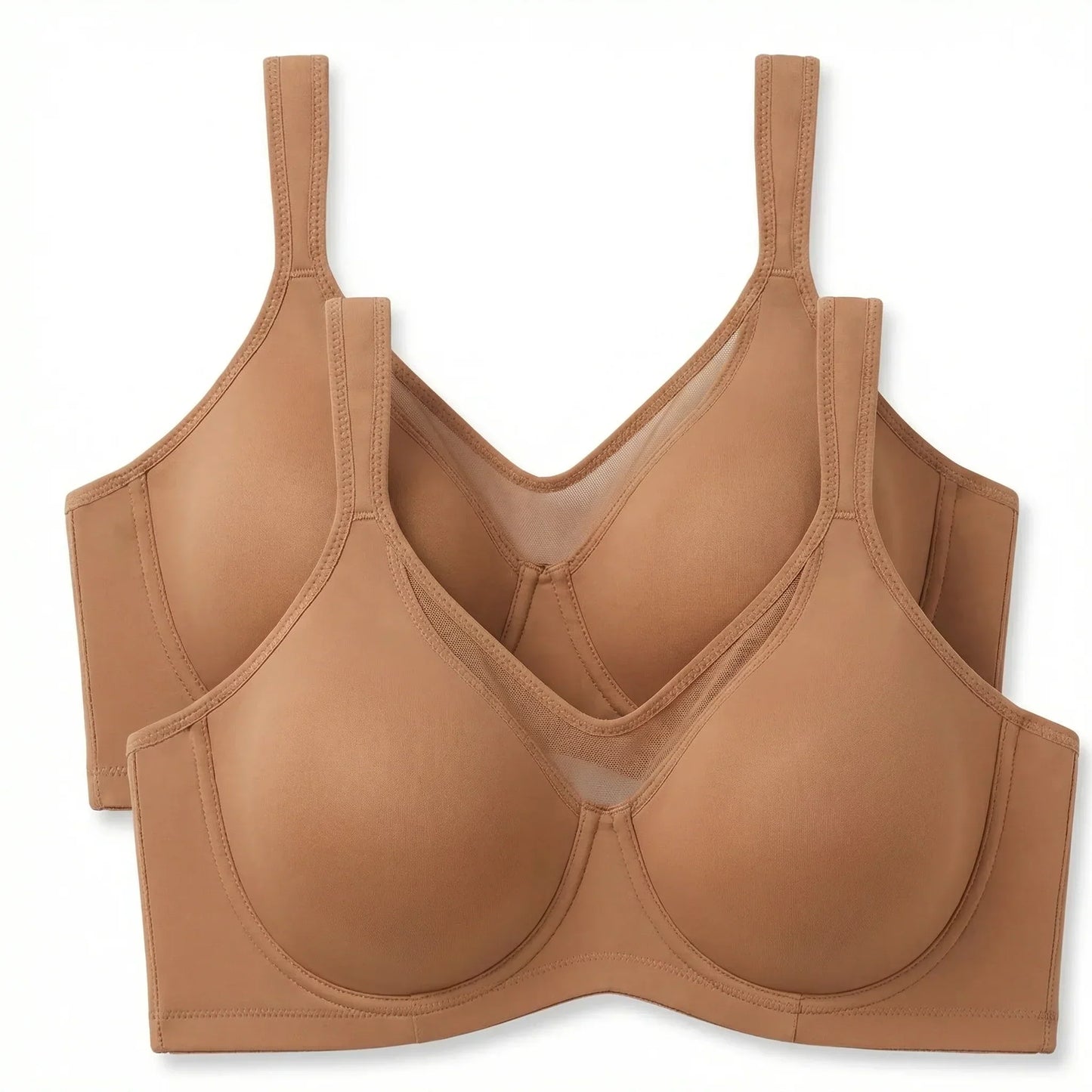 🏆 Last Day Special Price £7.99!💐Women's Elegant Sheer Full Coverage Plus Size Bra