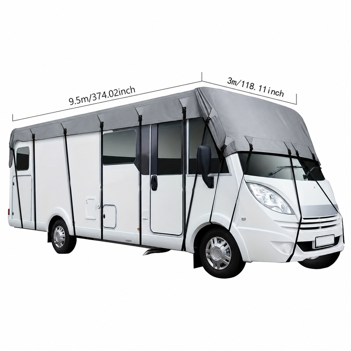 🚐Caravan & Motorhome Roof Cover – 210D Oxford with Secure Adjustable Straps