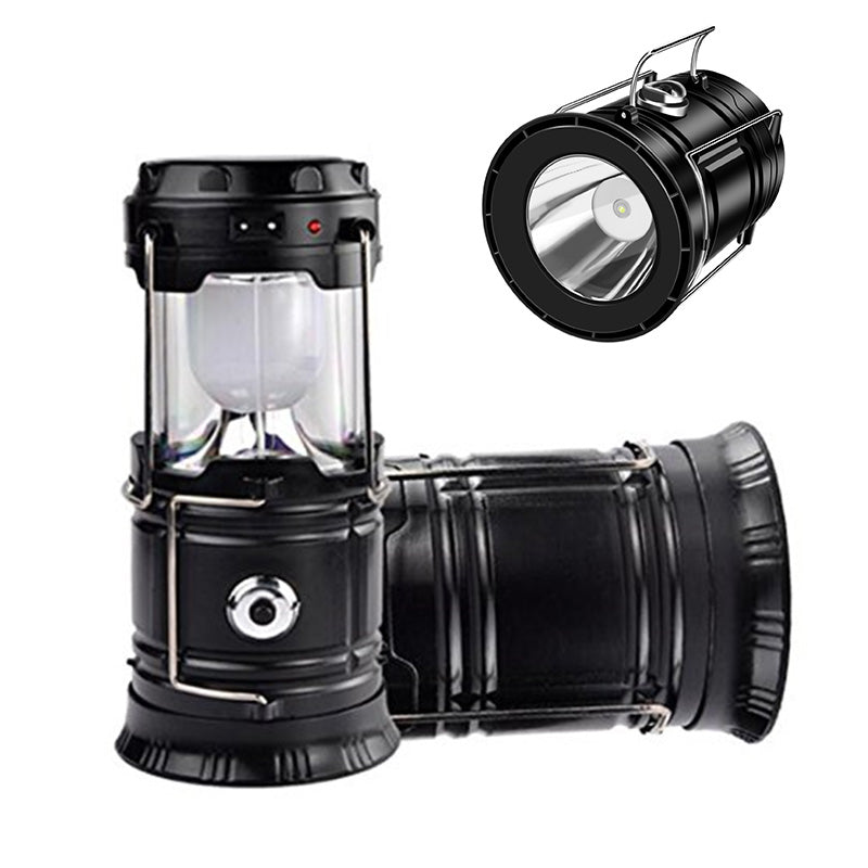 ⛺️ LIMITED-TIME 50% OFF! ✨Solar Camping Lantern‑ Rechargeable Collapsible LED Lamp, IPX4 Waterproof Light with Magnetic Base & Foldable Hanging Hook for Outdoor Emergency