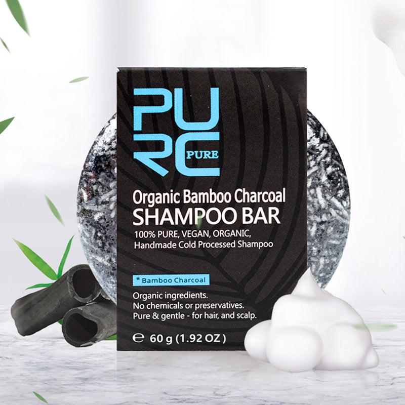 🤲Handmade Bamboo Charcoal Natural Shampoo Soap |🌱 Seedlings extracts nourish the hair roots|🧘‍♂️Eastern Philosophy of Health and Wellbeing