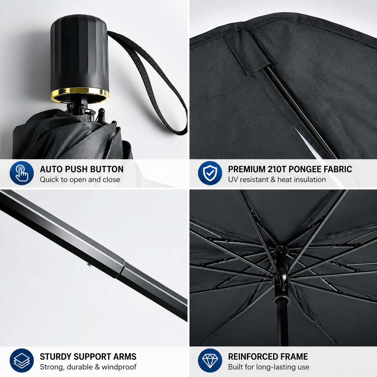 ☀️ 50% OFF NOW!🚗 Foldable Car Window Sunshade – Blocks UV rays and heat – Protects the dashboard and interior 🛡️