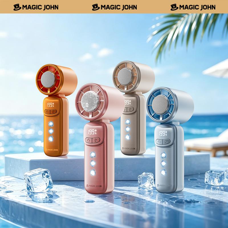 🌀 LIMITED-TIME 50% OFF! 💥 Portable Mini Hand Fan – Semiconductor Cooling, 199 Speeds, LED Display ✨