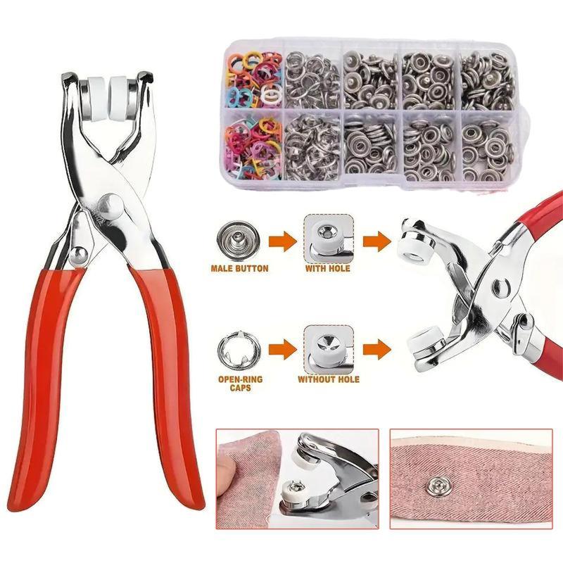 🔥LAST DAY PROMOTION - 55%OFF🔥100pcs Invisible Colored Metal Buckle & 1 Count Manual Pressure Pliers