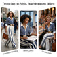 📢📢50% OFF !! ⏰Women's Striped Shirt & Wide-Leg Pants 2-Piece Set