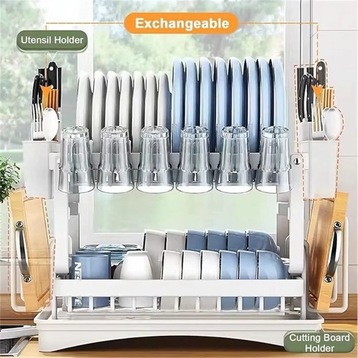 🔥60％ OFF🔥Premium 2-Tier Dish Rack🍽️✨ Elevate Your Kitchen Style✨