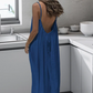 🏖️Last day sale 48% OFF💕Women's Casual Backless Spaghetti Strap Maxi Dress