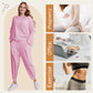 💎 55% OFF! 💎Round-Neck Long-Sleeved Top ＆ Pants 2-Piece Set | Wrinkle-Free & Breathable |