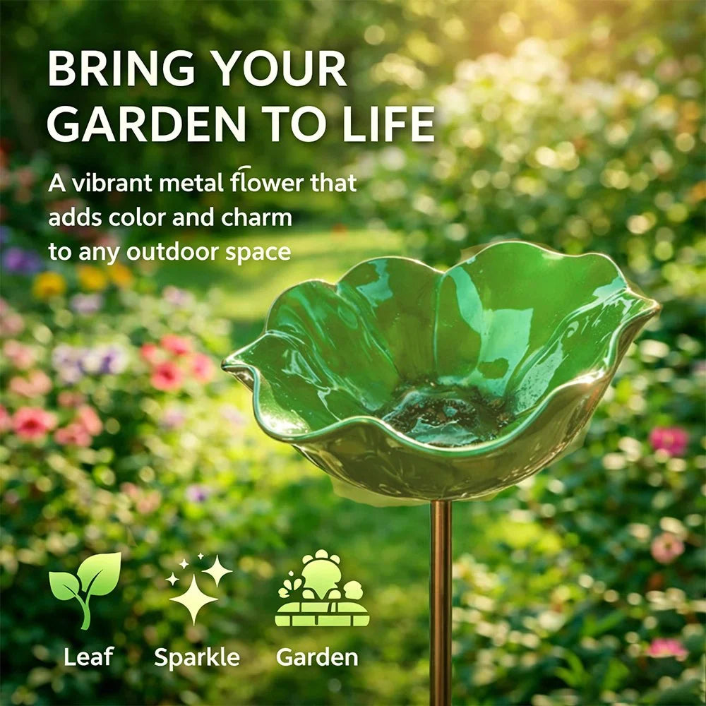 💖🎁 Mother's Day gifts for 2026 with 40% off 🎁Handcrafted metal garden stake featuring a flower and a bird 🐦