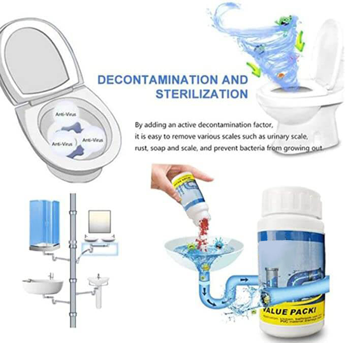 🔥Take advantage now! Buy 2, get 1 free! Sink and drain cleaner