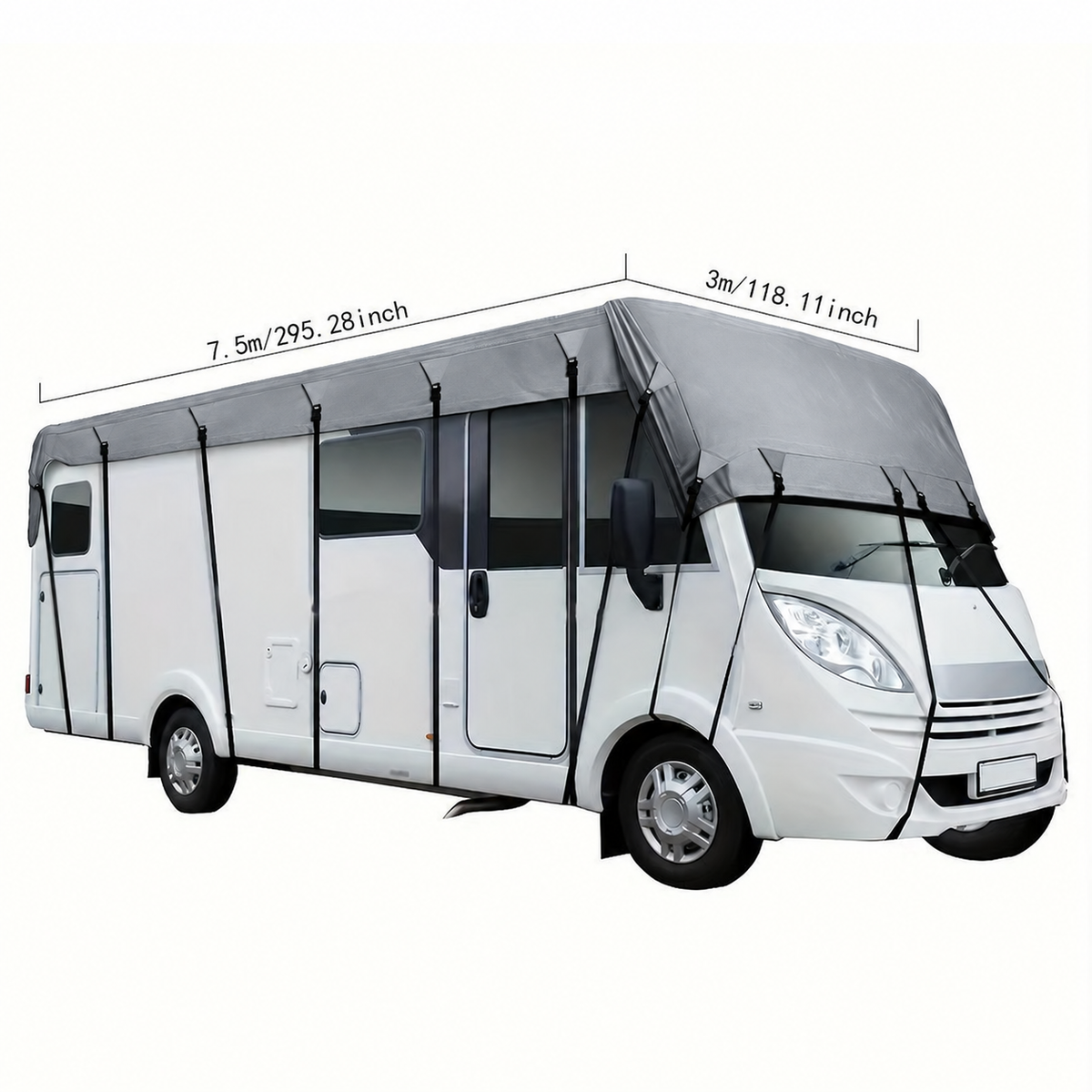 🚐Caravan & Motorhome Roof Cover – 210D Oxford with Secure Adjustable Straps