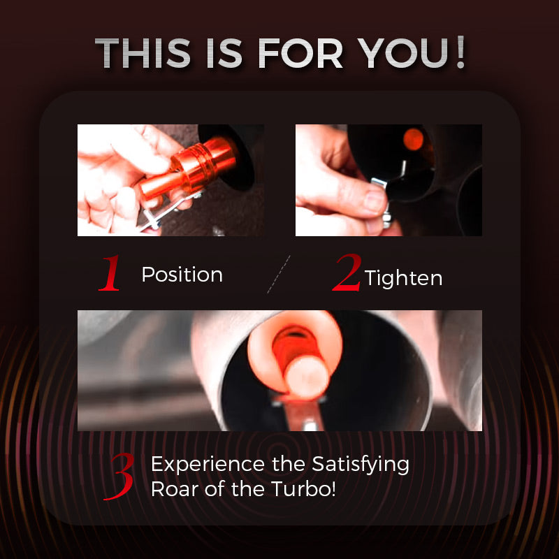 🏎️💨2026 New Release🏍️ Turbo Sound Simulator Whistle for Any Cars - Give Any Vehicle an Instant Sports Car Roar!
