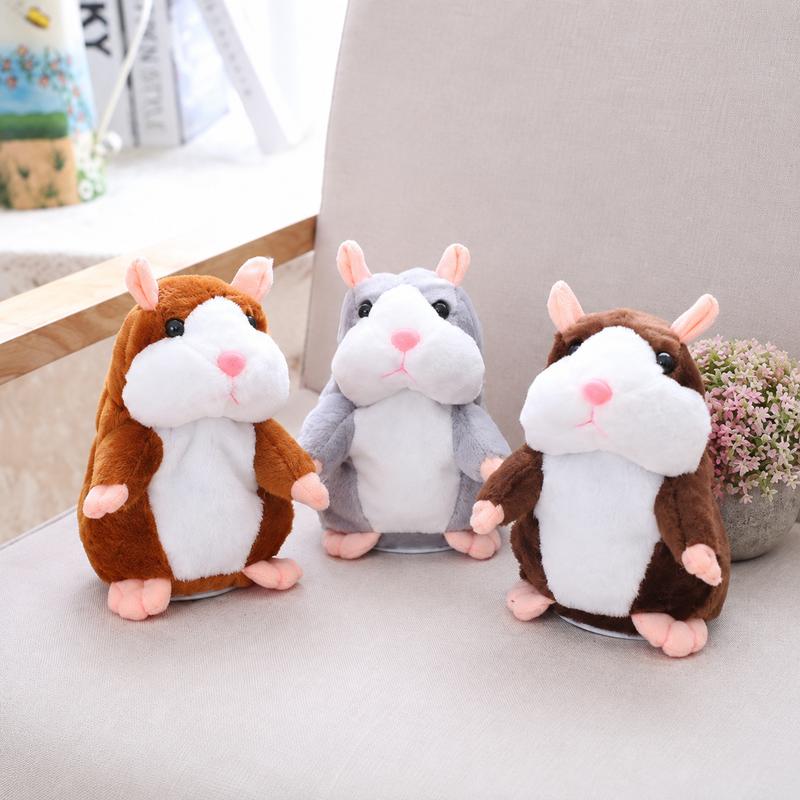 🐹 Last Day Special Price £9.99！✨Talking Hamster Plush – repeats whatever you say, auto head-shaking, hilarious fun for kids & adults.🎁