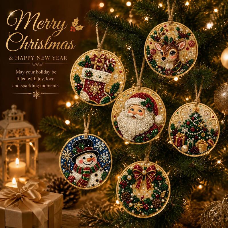 🔥LAST DAY SALE ONLY ￡7.99!!🔥Christmas DIY Painting Hanging Ornaments Set